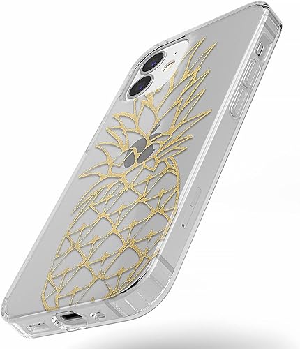 Miniatura 9 de Casely Funda para iPhone 11  Carcasa rígida transparente de piña dorada brillante