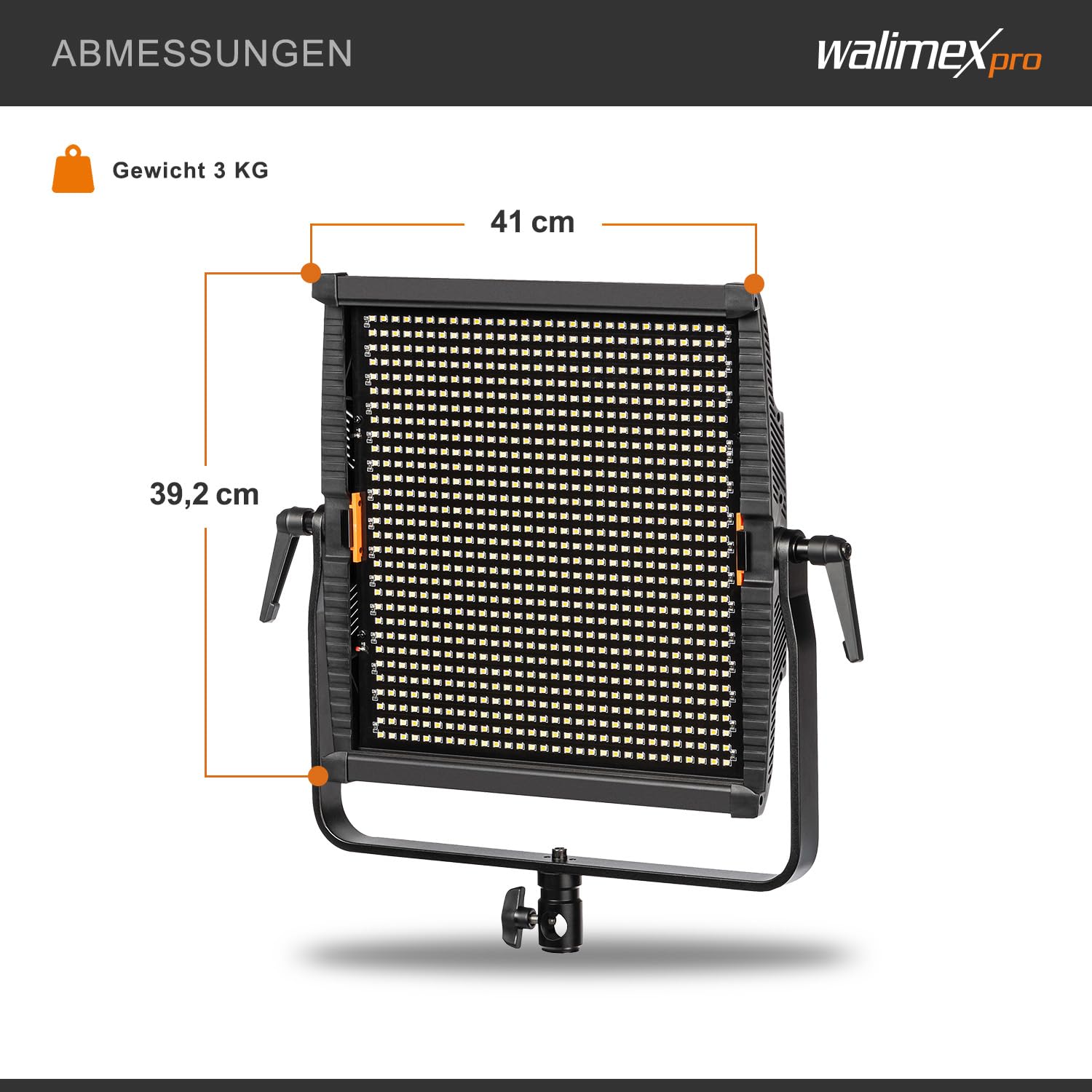 Walimex pro Niova 120 Plus Bi-Color LED avec réflecteur – Lumière