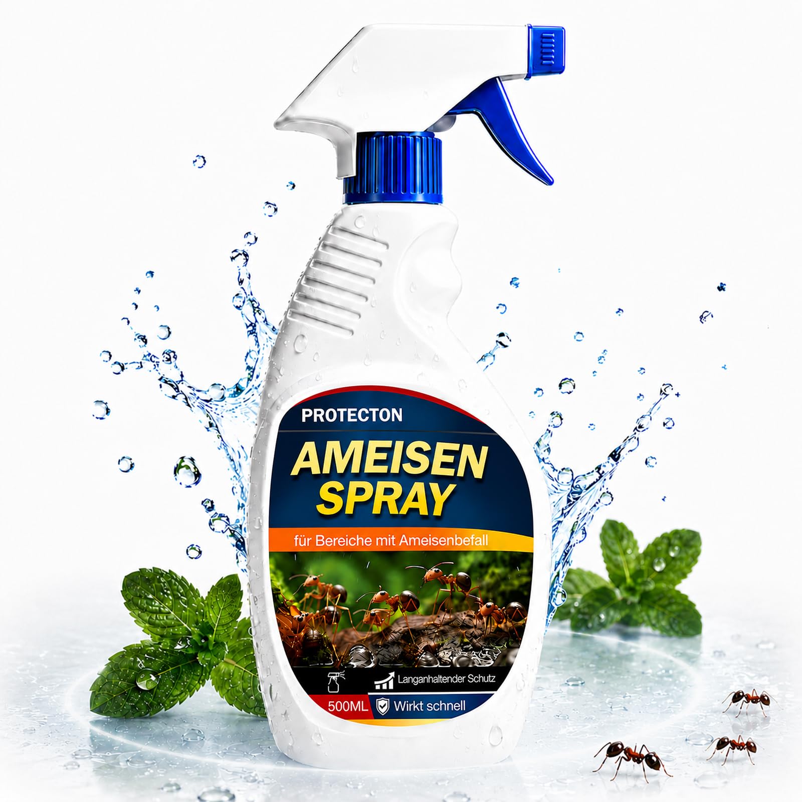Ameisenspray 500 ml - Ameisen Spray für Innen Außen, Küche Balkon