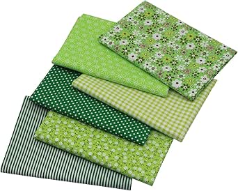 Stoffa Di Cotone Per Patchwork - 6 Pezzi 50x80 Cm - Motivi Marrone Per Cucito Creativo