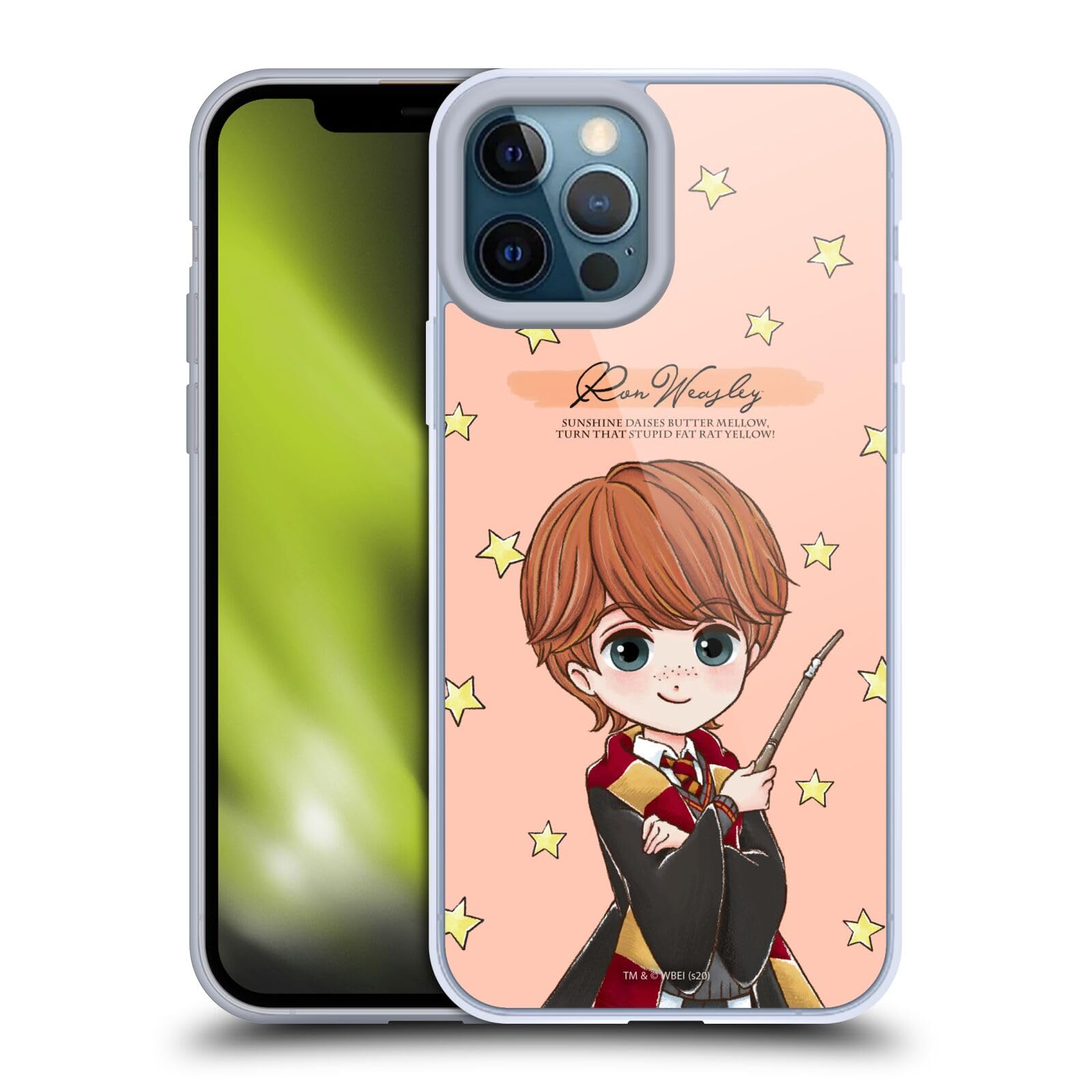 Head Case Designs Licenciado Oficialmente Harry Potter Patrón Luna Reliquias de la Muerte XXXVII Caso Funda de Gel Suave Compatible con Apple iPhone 12 / iPhone 12 Pro — view 137