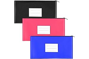 3 Pack Value Money Bags Keep Cash Safe, Super Durable