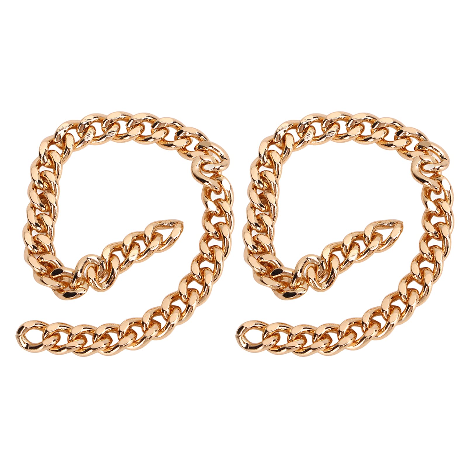 Catene Portatutto 10m Rame Elegante Catena di Gioielli Semplice Catena Artigianale in Metallo Fai da Te Creazione di Catene di Gioielli per Catene per Borse Collana Bracciale Creazione di(Color oro)