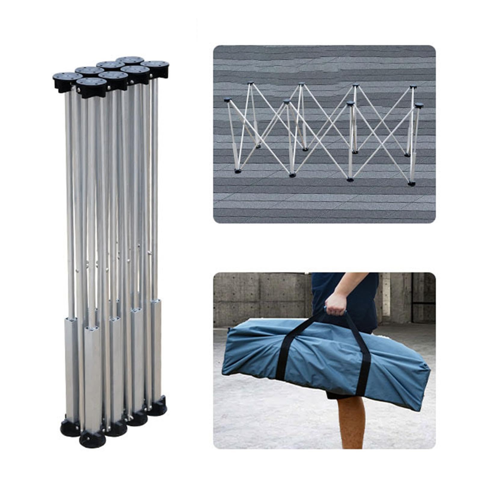 Colcolo Banco de Trabajo Portátil Mesa Soporte Plegable Multifuncional Superficie Amplia Estructura de Aluminio Pie Antideslizante Adecuado para Renovación