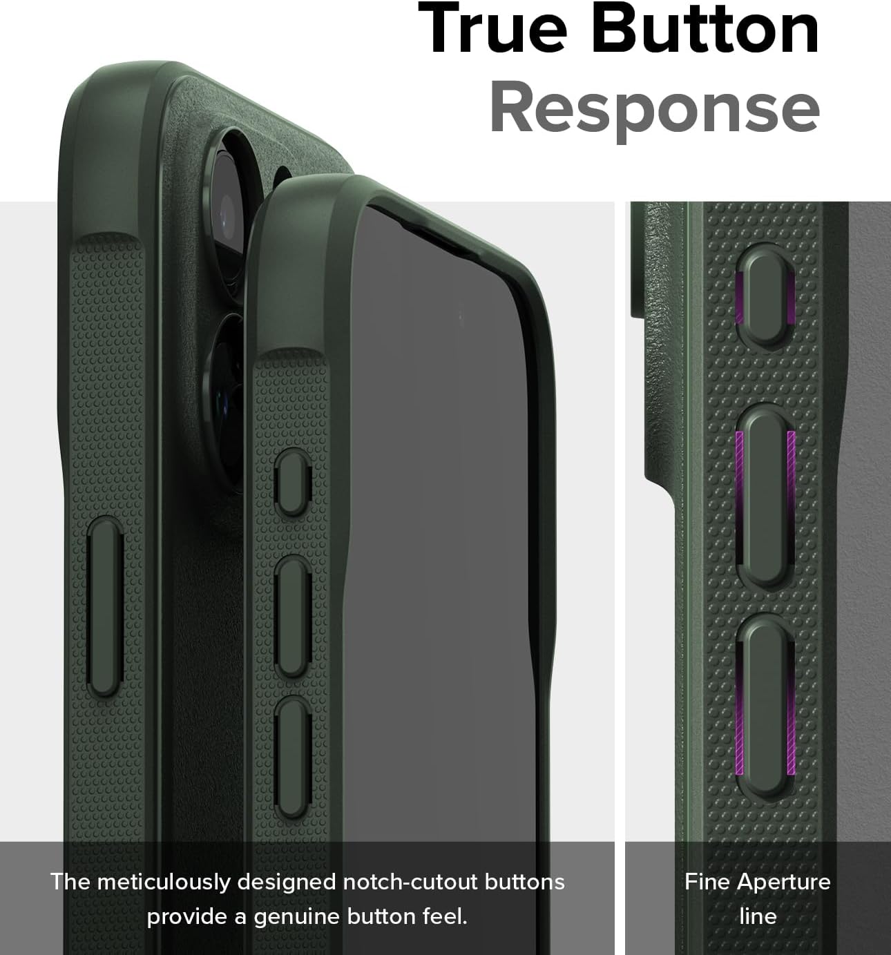 Ringke Onyx for iPhone 15 Pro Max Case, [Feels Good in The Hand] Oil & Dirt Resistant, Individual Lens Covers for Cameras, Non-Slip Enhanced Grip Lightweight Cover - Dark Green - Image 8