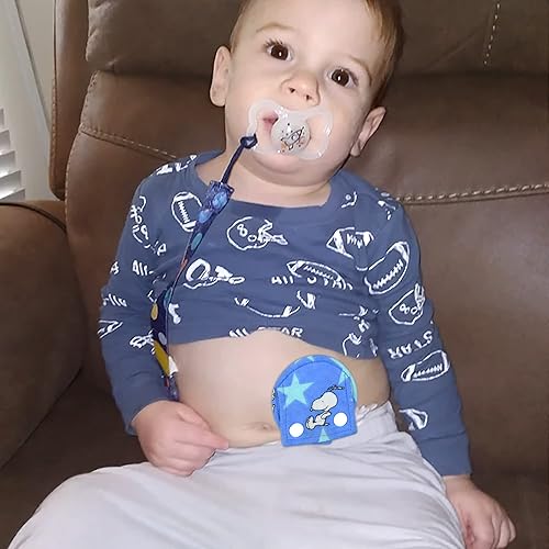 Miniatura 7 de Almohadillas para tubo de alimentación, almohadilla de botón de tubo G con cubierta para tubo G o tubo en J, reutilizable y cómodo, paquete de 7