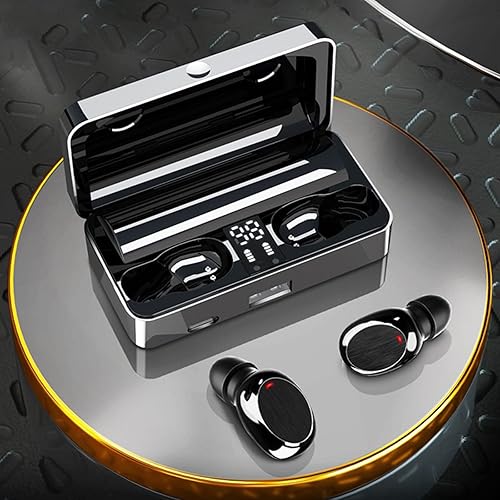 Miniatura 2 de Auriculares inalámbricos Bluetooth con Bluetooth, auriculares Bluetooth 5.3 con estuche de carga, micrófono con cancelación de ruido, pantalla LCD,