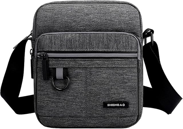 Hjkiopc Shoulder bag for Men Crossbody Small Shoulder Bag Portable mobile phone coin bag/Travel Utility Work Practical Handy Mens