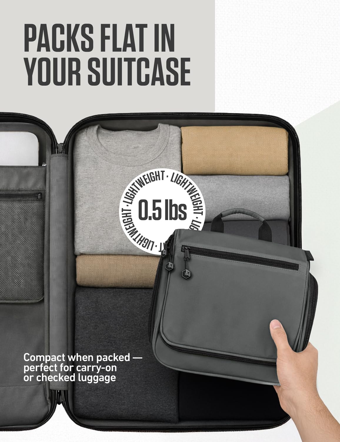 VENTURE 4TH Hanging Travel Toiletry Bag with Removable TSA Pouch