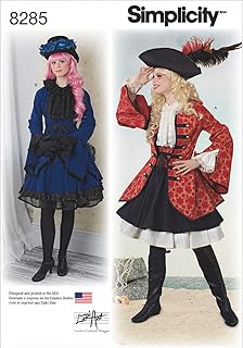 Simplicity 8285 Women's Victorian Pirate Halloween and Cosplay Costume Sewing Pattern, Sizes 14-22 - Buy now