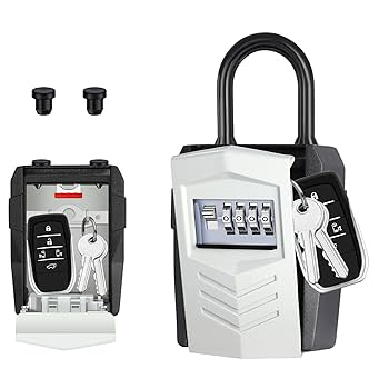 Amazon.co.jp: ZHEGE キーボックス 暗証番号 鍵 収納ボックス 4
