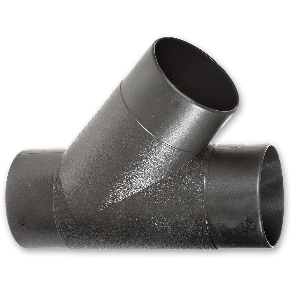 Axminster Workshop Black Y-Junction - 10Mm Rubber Hose Fitting - 1Pc