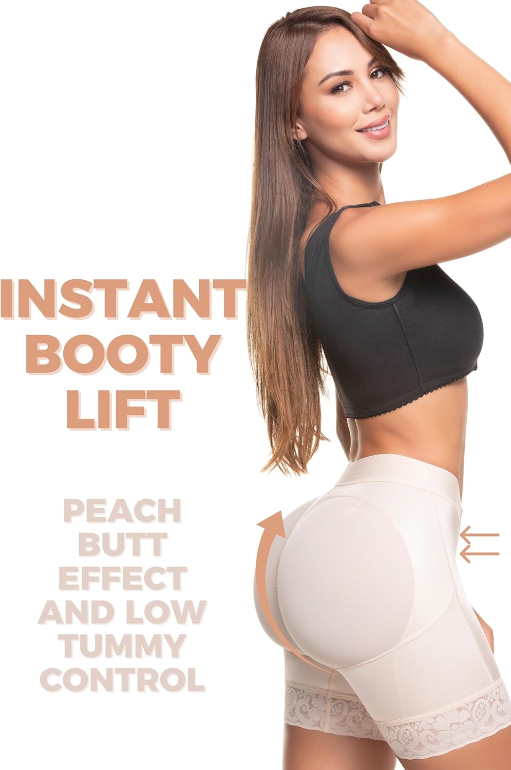 Sonryse High Waisted Shapewear Shorts Girdle Tummy Control for Women Fajas Colombianas