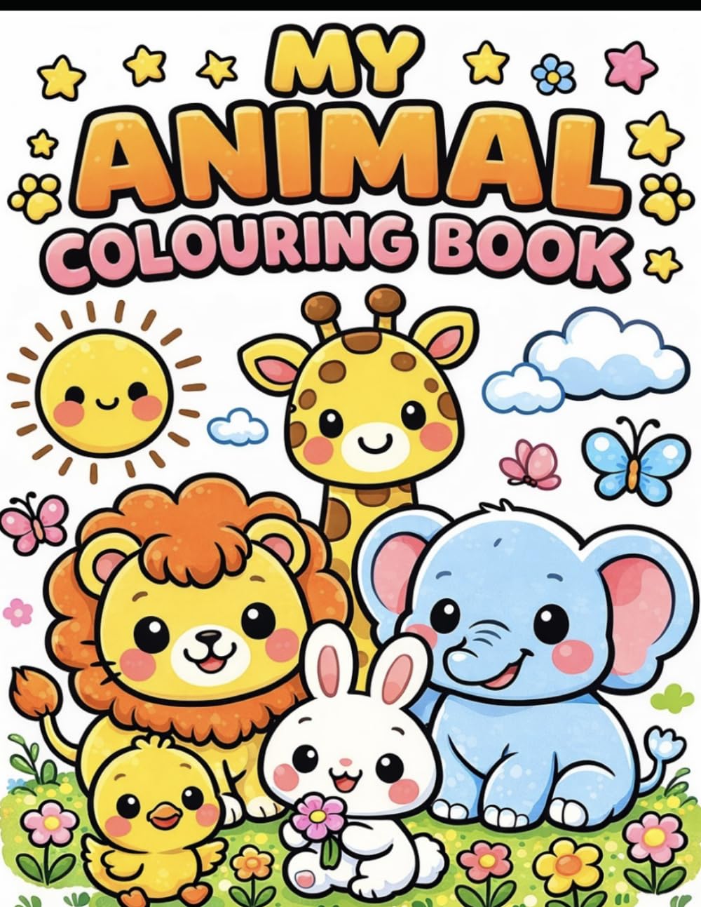 My First Animal Coloring Book: Fun Pictures for Kids Ages 3-6 to Color and Learn