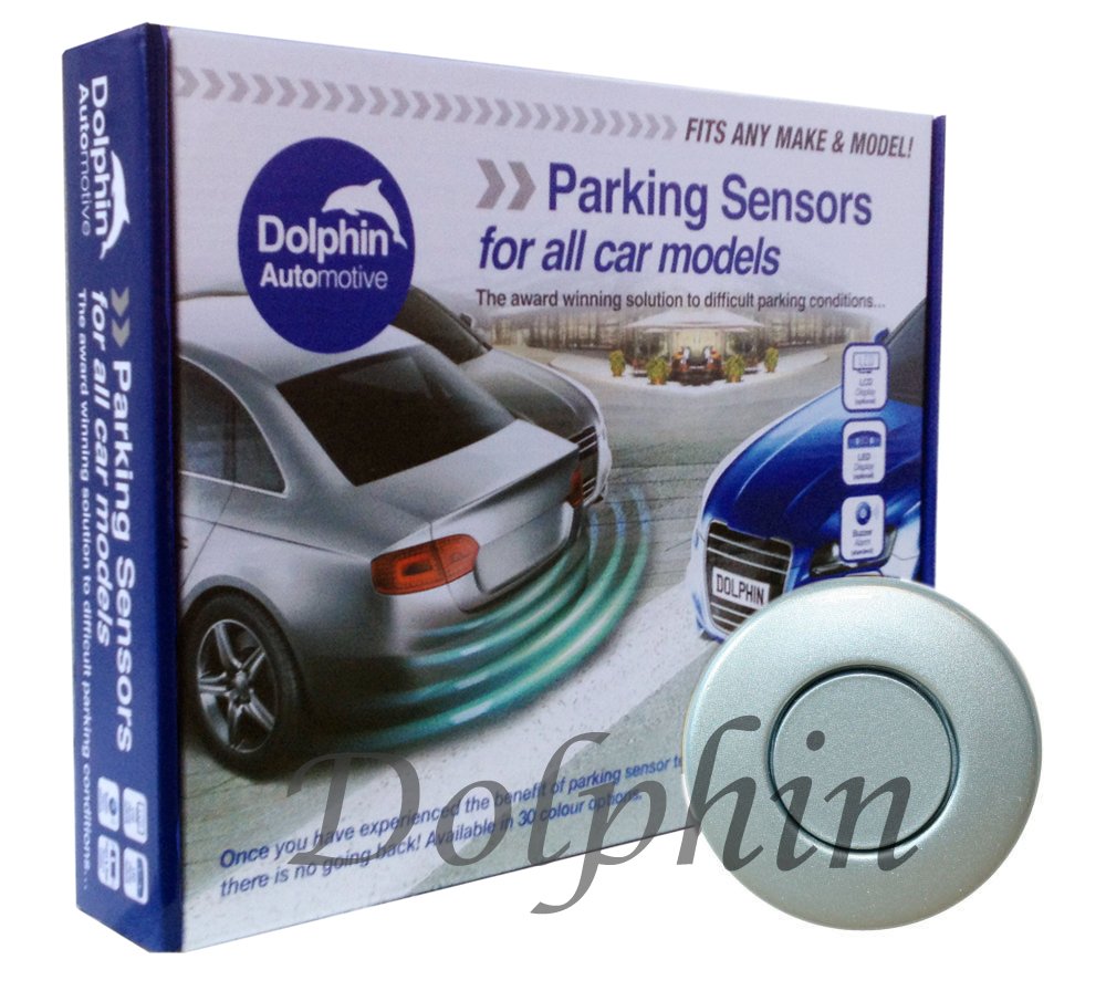 Dolphin Automotive DPS400 Reverse Parking Sensors Auto Express Award Winning 4 Ultrasonic Radar Sensors Kit Audio Alert System Matt & Gloss Black +30 More Colours (Gloss Black) — view 26