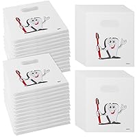 Vista 9 de Colarr 200 Bolsas Dentales para Pacientes al Por Mayor 9 x 8 Pulgadas Bolsa de Mercancía Dental de Plástico para Higienista Dentista Cuidado