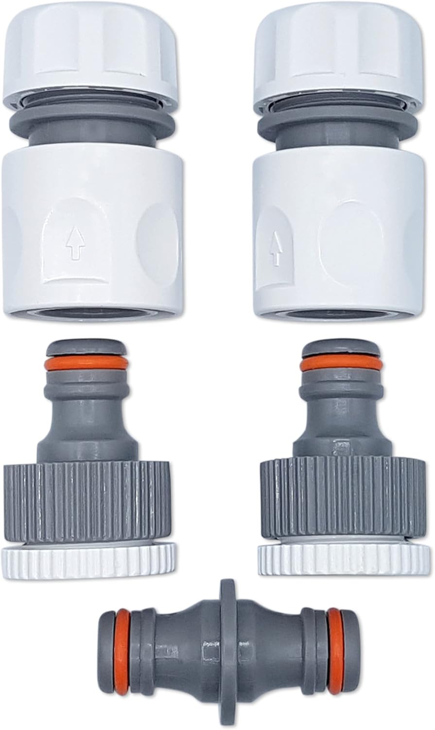 Ultimate Hose Fitting Set 2in1 Tap Connector & Threaded Faucet Adapter 3/4" or 1/2" BSP with