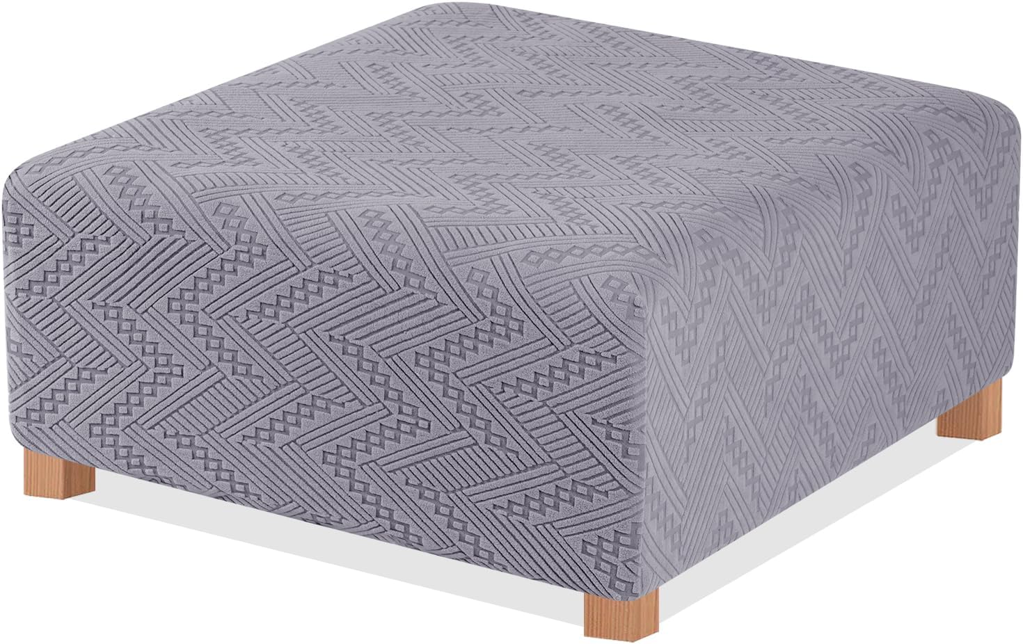 Ruaozz Ottoman Covers Slipcover Rectangle Footrest Stool