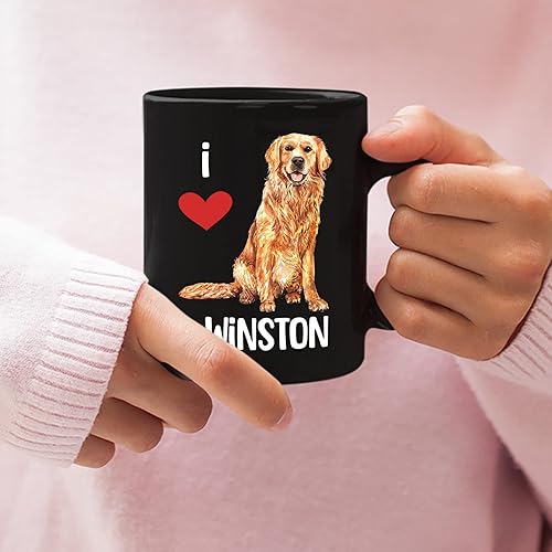 Miniatura 2 de Taza de café personalizada para perro Golden Retriever, taza de taza de cerámica Golden Retriever para mamá, perro, taza de cerámica con nombre