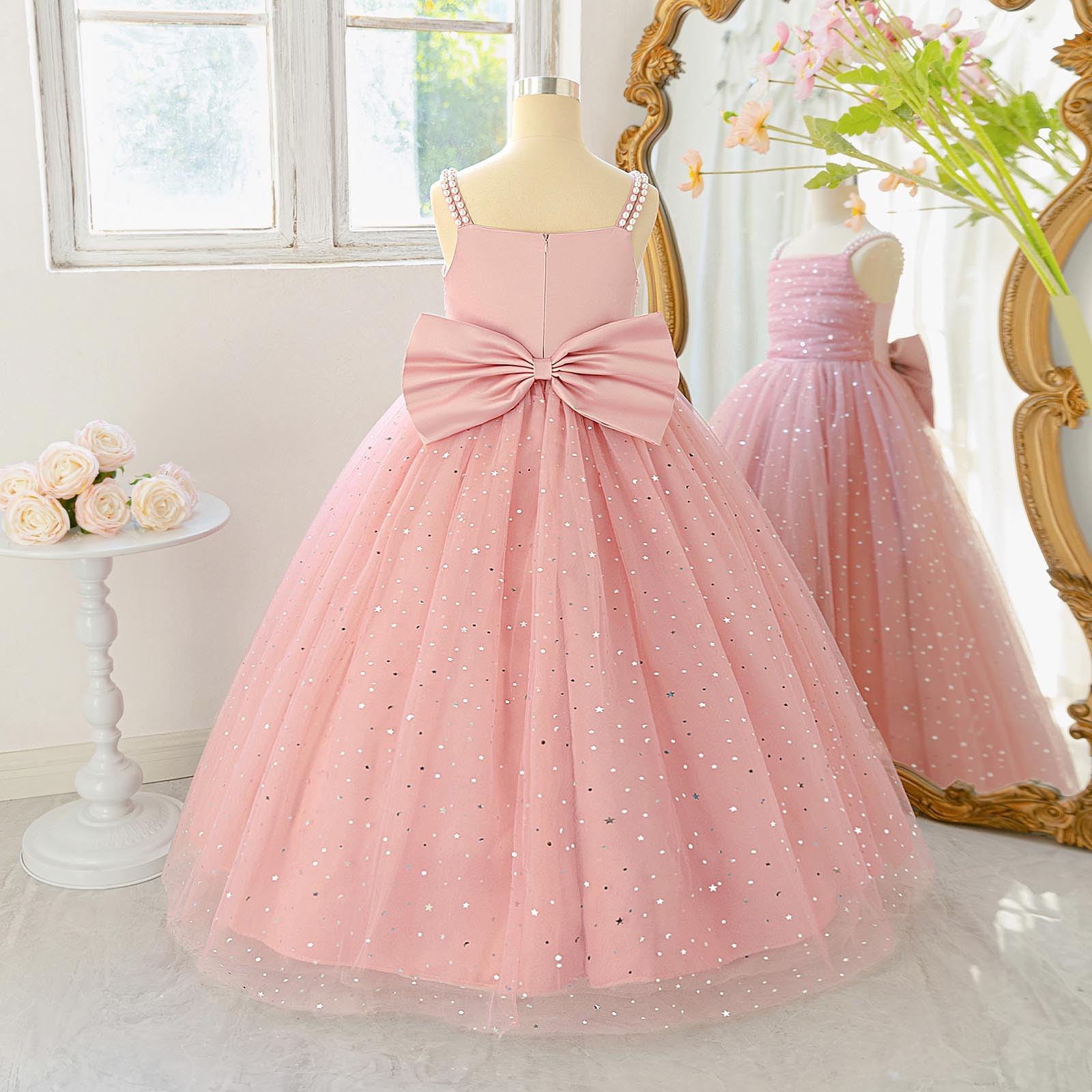 Genérico Tutu Ballet Niña Tutu Niña Falda Vestido Sin Mangas para Concursos De Belleza, Tutú Sofisticado Ideal para Fiestas Formales Y Sesiones De Fotos Profesionales