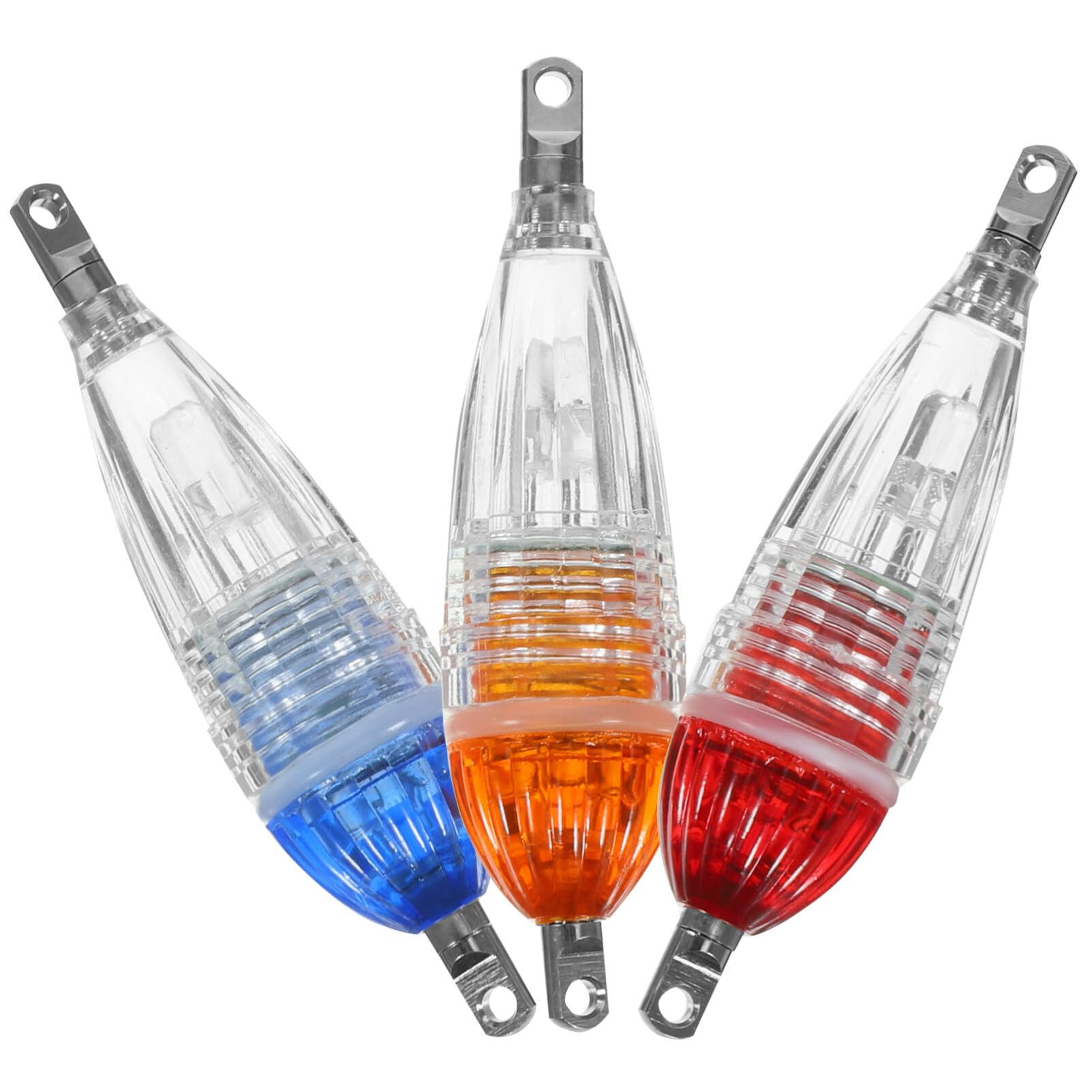 DOITOOL 2sets Led Fishing Lights Underwater Fishing Lamp Glowing Lure Perfect for Night Adventure 3pcs*2