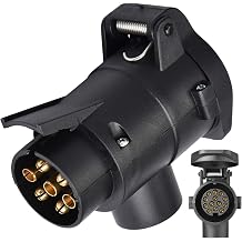 Adaptor Trailer 7 to 13 Pin 7 Pin to 13 Pin Adapter 12 V Systems for Bicycle Carriers Horse Trailer
