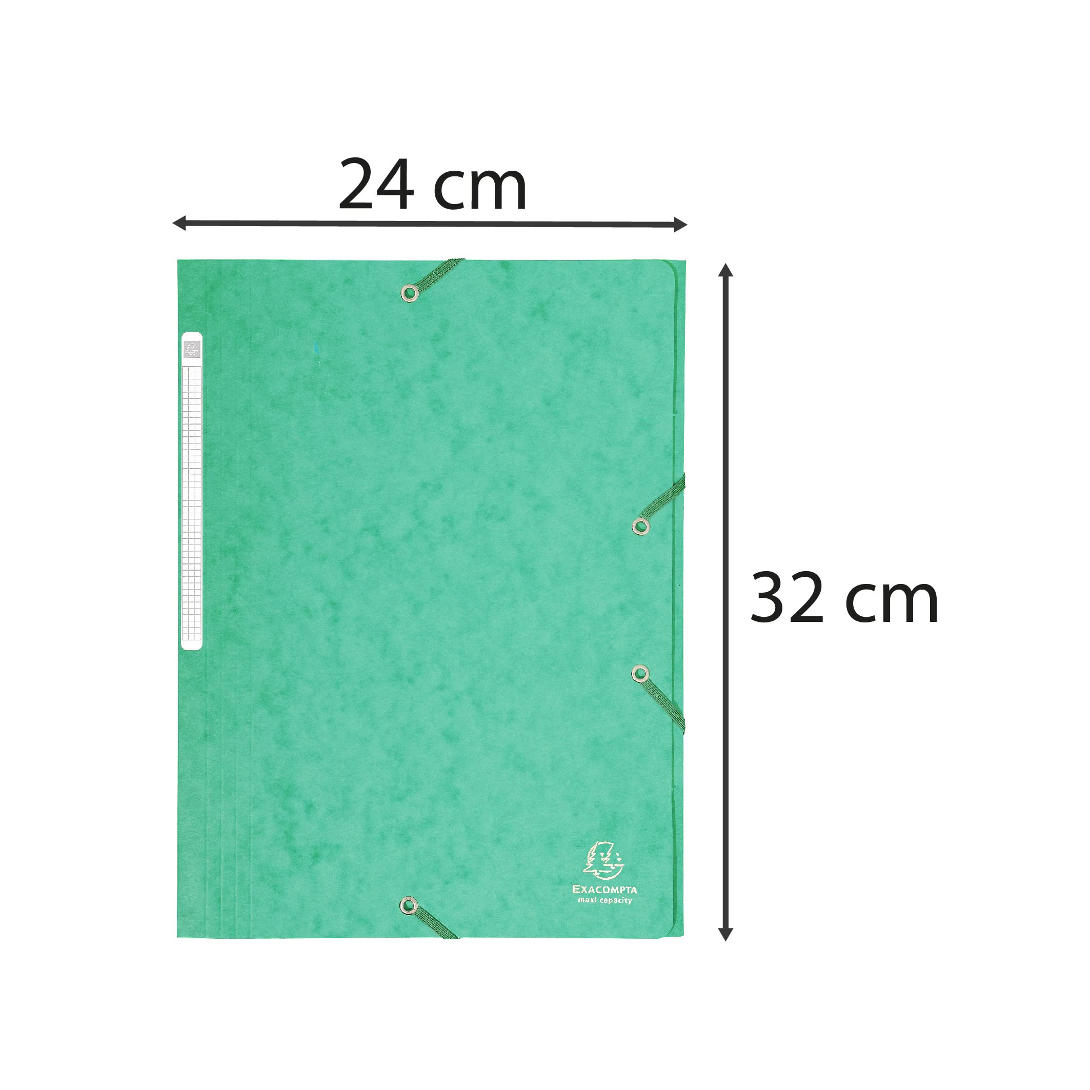 Exacompta 17100H 50er Pack Premium Einschlagmappe. Aus extra starkem Colorspan-Karton DIN A4 mit 2 Gummizügen und 3 Klappen farbig sortiert Sammelmappe Dokumentenmappe ideal für Büro und Schule
