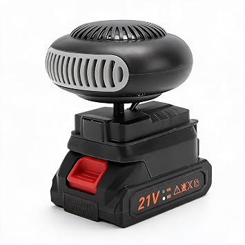 Zunate Portable Car Window Defogger with 1500mAh Battery Compact ABS Mini Space Heater for Electric Tricycles, Indoor Office Use, Small Room Warming and Quiet Heating