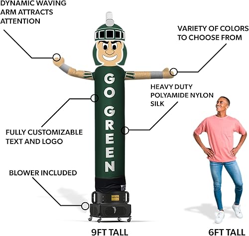 Miniatura 3 de LookOurWay Tubo inflable personalizado Air Wavers para hombre Tubo publicitario inflable personalizado de 9 pies de alto con brazo agitador que