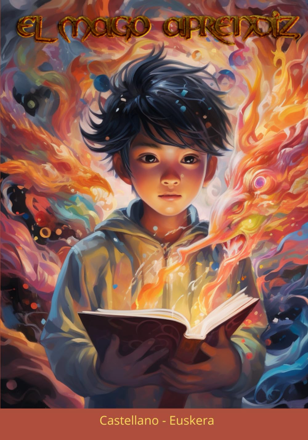 El Mago Aprendiz: Libro de aventura, fantasía y magia para niños de 5-10 años CASTELLANO-EUSKERA