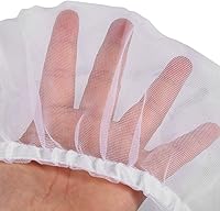 Vista 3 de Cubierta de jaula de pájaros, 4 colores loro malla de nylon red jaula de pájaros cubierta de red para el hogar (blanco)