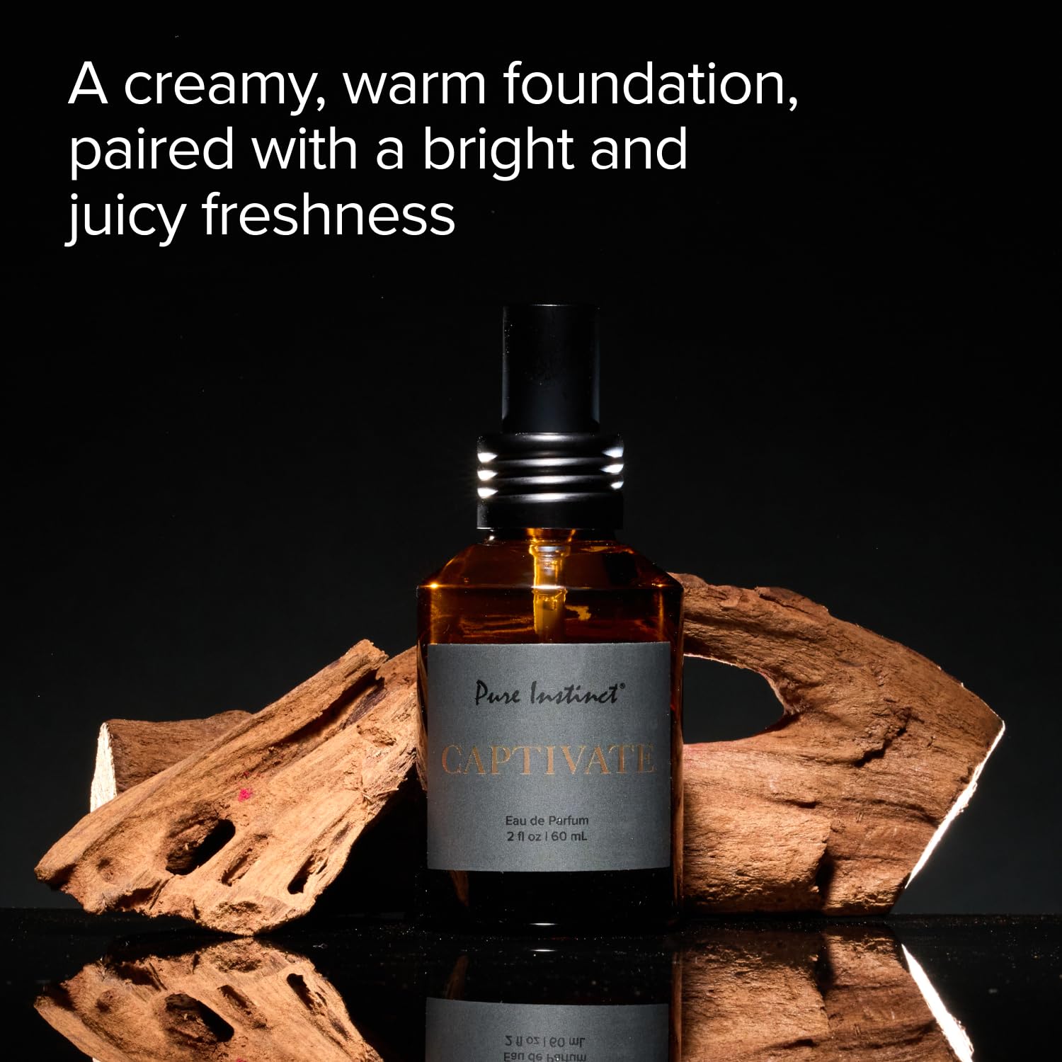 Pure Instinct CAPTIVATE The Original Pheromone Infused Essential Oil Perfume Cologne - Men's Collection - TSA Ready (Spray Bottle 2 Fl. Oz./60mL)