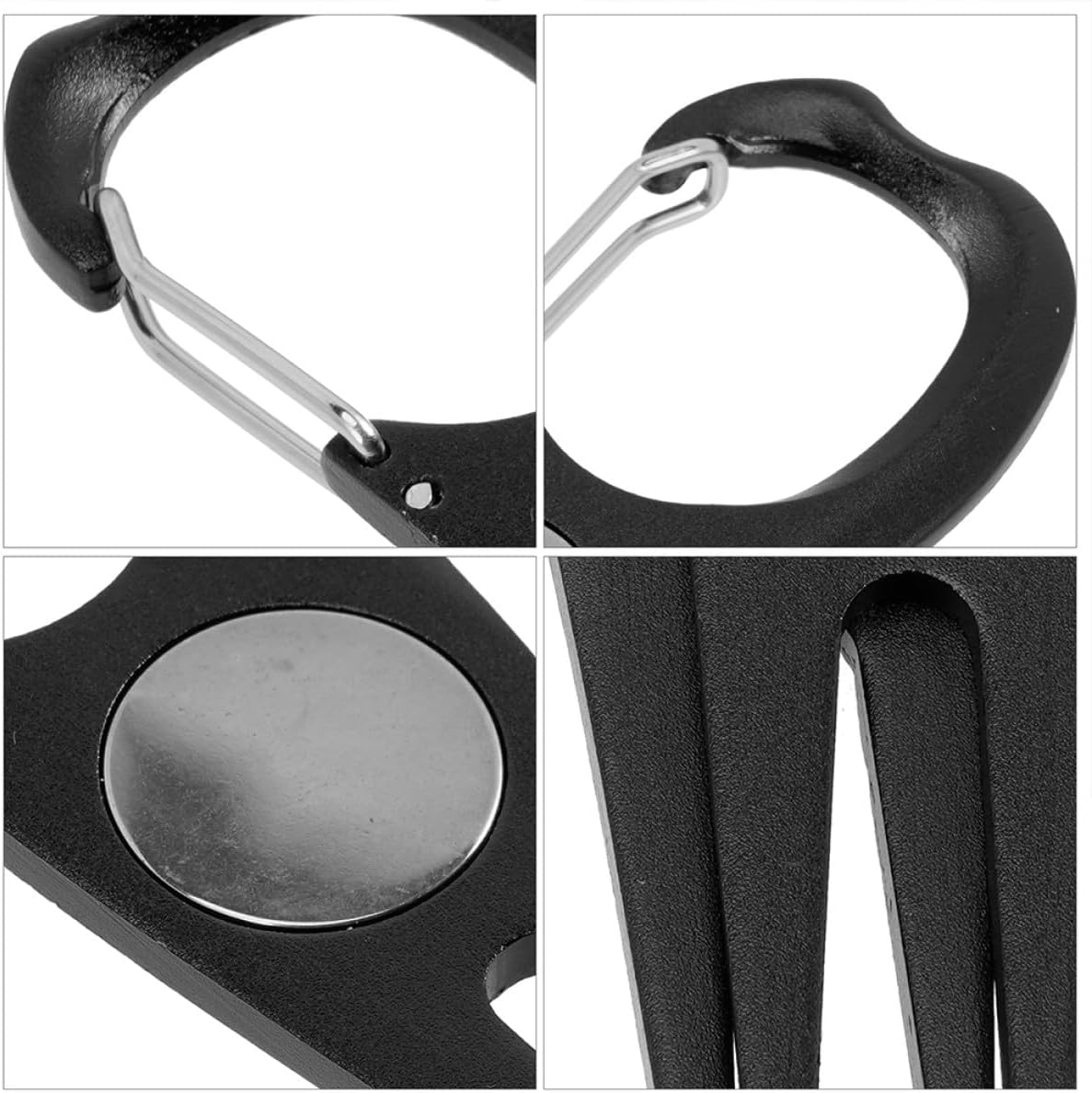 Golf Divot Fork and Professional Ball Marker Portable Golf Divot Repair Tool with Black Grass Fixer for On-Course Golfing Maintenance