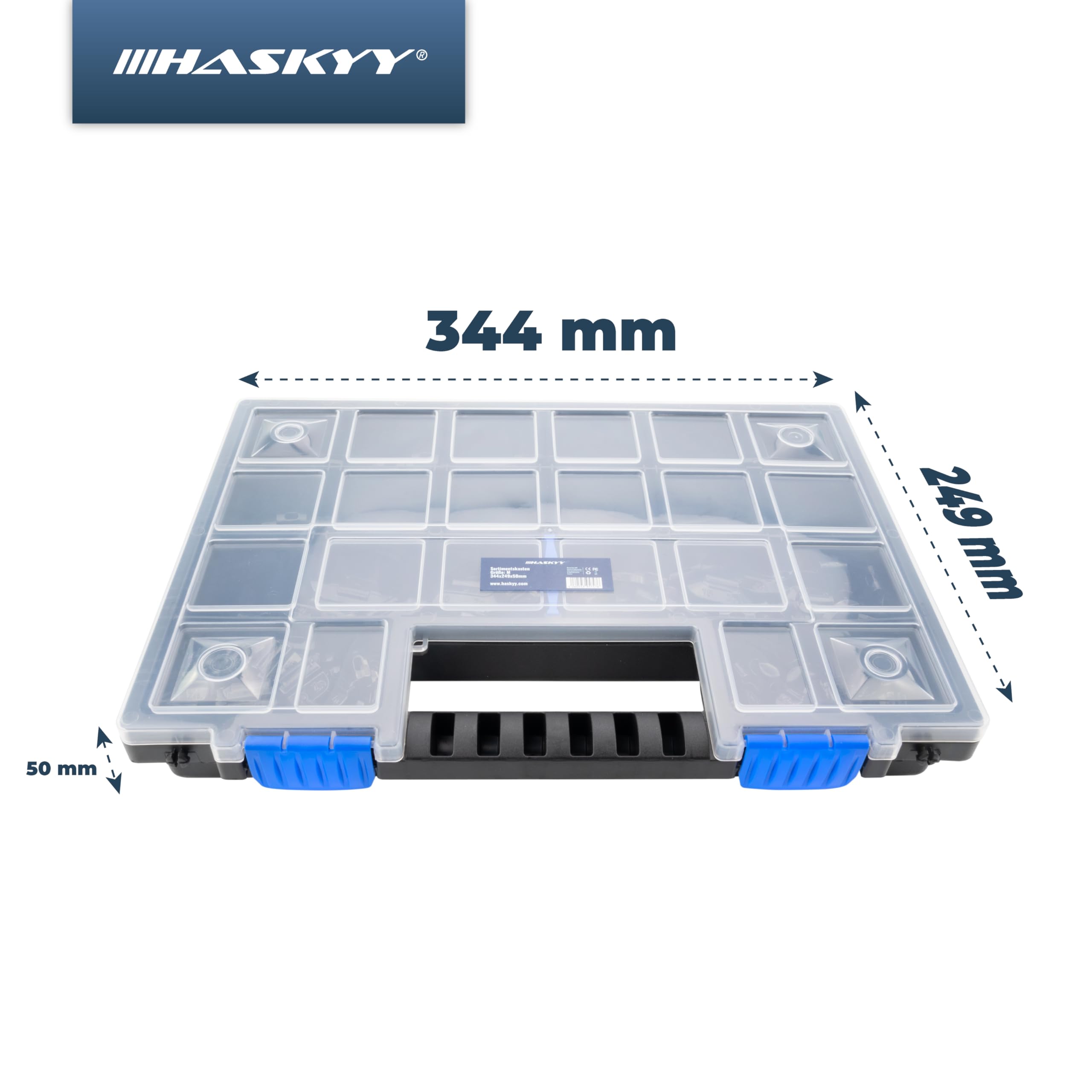 HASKYY Auswuchtgewichte Schlaggewichte Wuchtgewichte 225 TLG. 5-30g für Stahlfelgen inkl. Organizer Systemkoffer