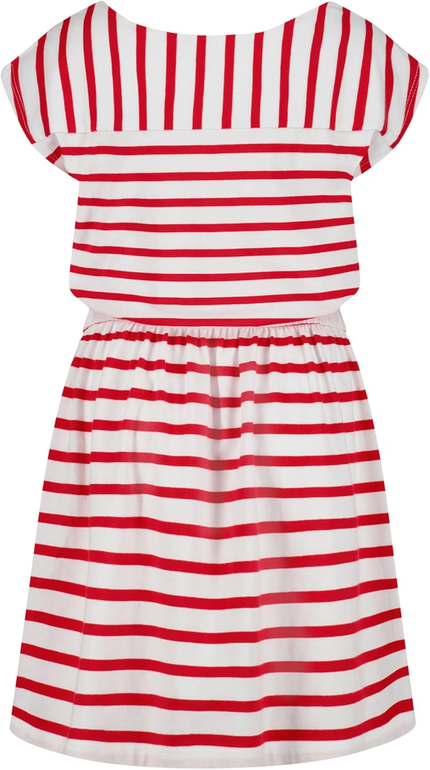 Tommy Hilfiger Girls' Short Sleeve Jersey Dress, Relaxed Fit with Cinched Waist