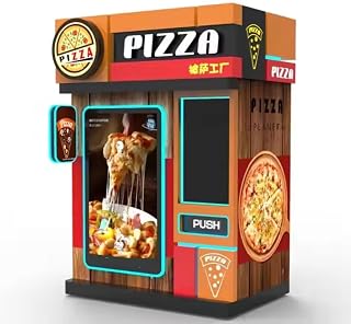 Pizza Vending Machine, Automated Pizza Dispenser, Freshly Made Pizza in Minutes, Ideal for Convenience Stores, Restaurants, Food Courts, Airports, and High-Traffic Locations