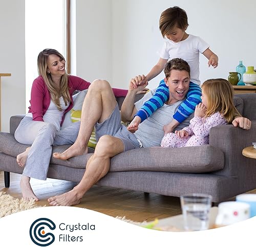 Miniatura 9 de Crystala Filters XWF - Repuesto para filtro de agua GE XWF para refrigerador, paquete de 3 (no XWFE)