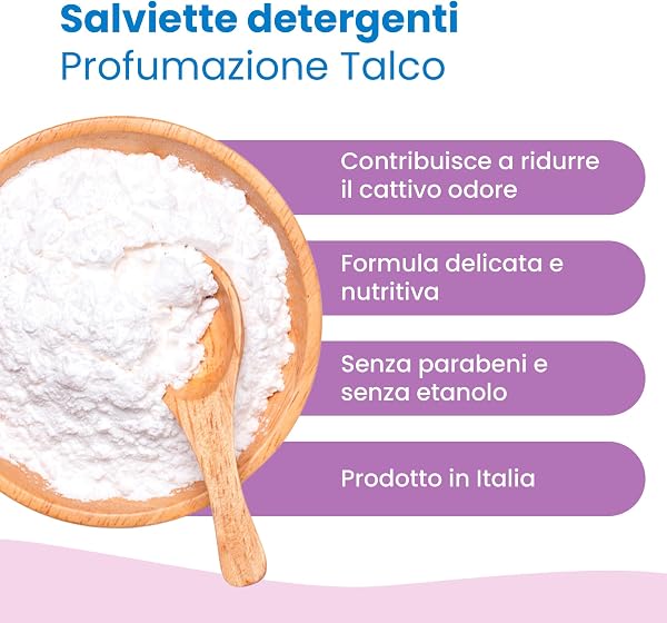 CAMON | Salviette Detergenti per Cani e Gatti, 30x17 cm, Confezione da 100 Salviette, Fragranza Talco, Senza Alcool etilico né Parabeni, Made in Italy - 4
