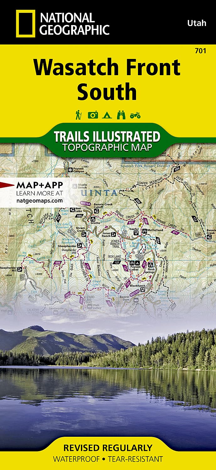 Wasatch Front South Map (National Geographic Trails Illustrated Map, 701) | Books