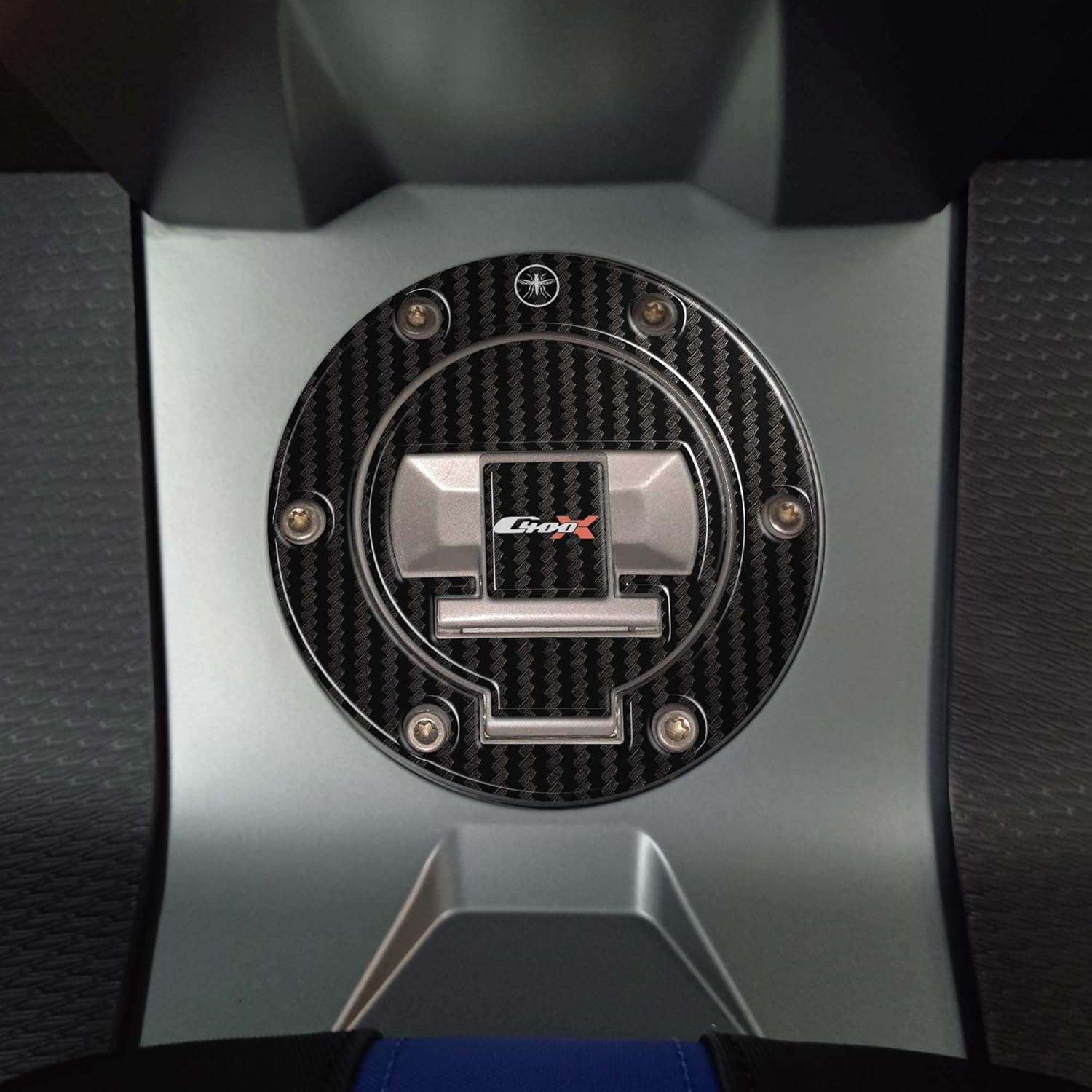 labelbike - 3D Sticker Motorcycle Fuel Tank Cap Protection and Decoration in Resin Compatible with BMW C400X 2021-2023