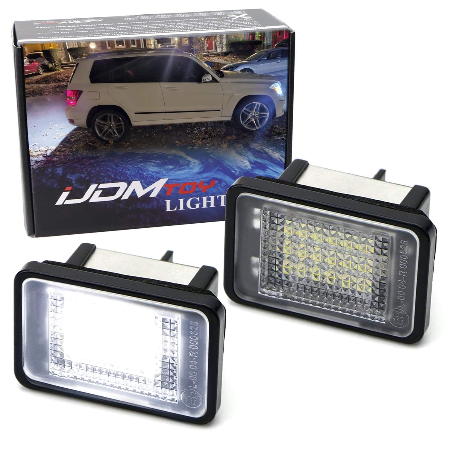 Amazon.com: iJDMTOY Full LED License Plate Lights For Mercedes