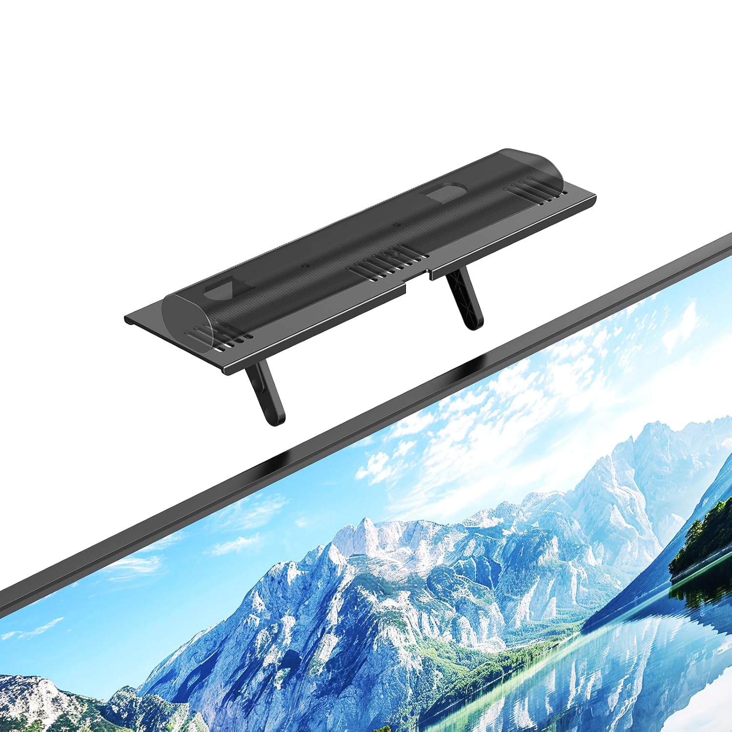 Soundbar Mount No Drilling Steel TV Top Shelf Fits Most of Sound Bars Up to 15 Lbs Universal