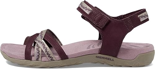 Miniatura 4 de Merrell Terran 3 Cush Cross Sandalias para mujer Cuero nobuck en la parte superior y cierre de velcro