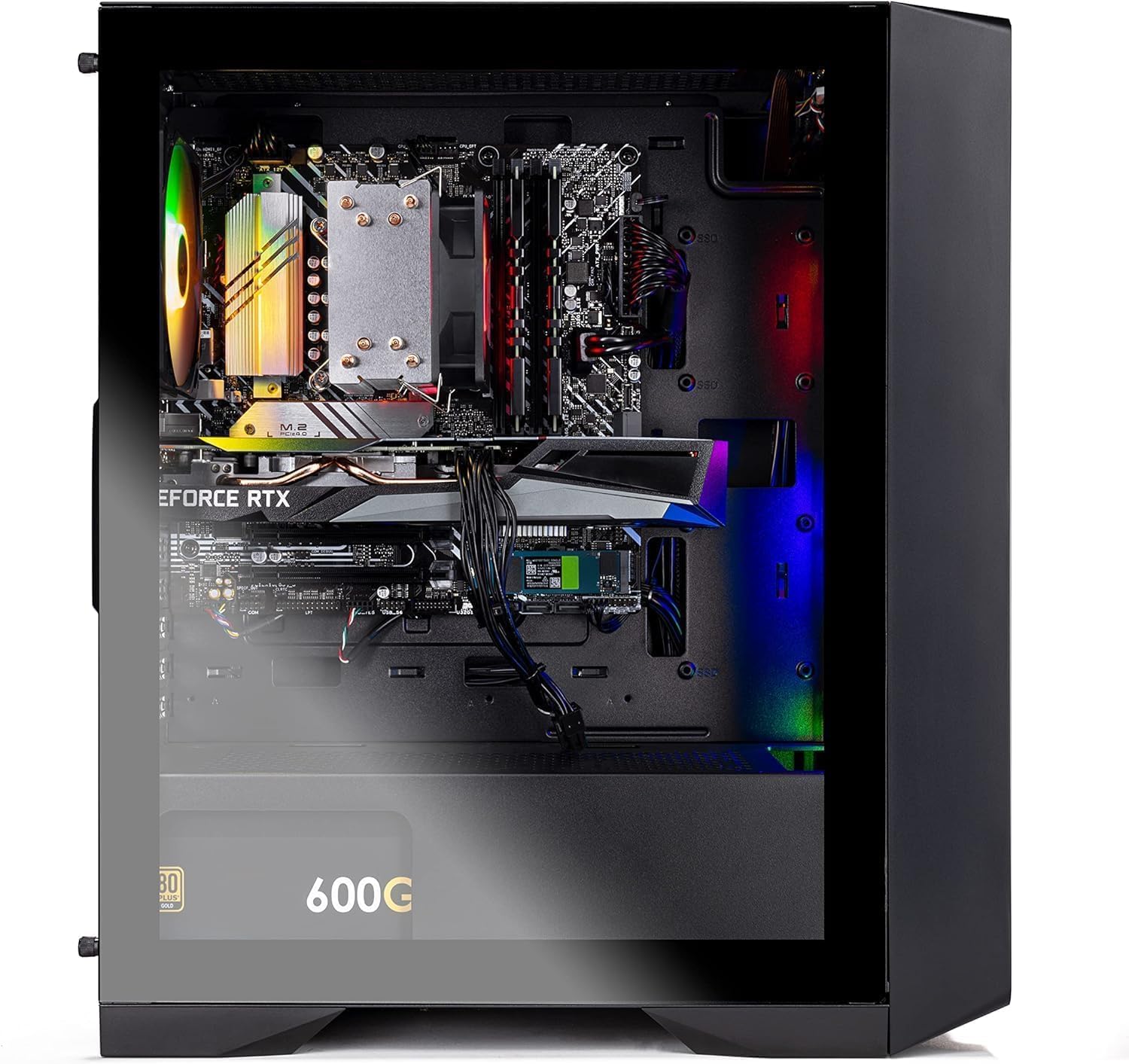 Skytech Nebula Gaming PC Desktop, Intel i5 12400F 2.5 GHz (4.4GHz Turbo Boost), NVIDIA GTX 1650 4GB GDDR6, 500GB SSD, 16GB DDR4 RAM 3200, 650W Gold PSU, Wi-Fi, Win 11 Home Skytech Nebula Gaming PC Desktop, Intel i5 12400F 2.5 GHz (4.4GHz Turbo Boost), NVIDIA GTX 1650 4GB GDDR6, 500GB SSD, 16GB DDR4 RAM 3200, 650W Gold PSU, Wi-Fi, Win 11 Home