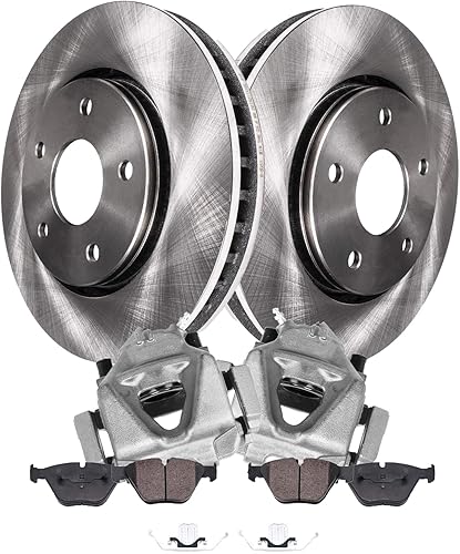 Miniatura 20 de Detroit Axle - Kit de freno delantero de repuesto para frenos 04-06 Scion xA xB Rotores 2004 2005 2006 pastillas de freno de cerámica