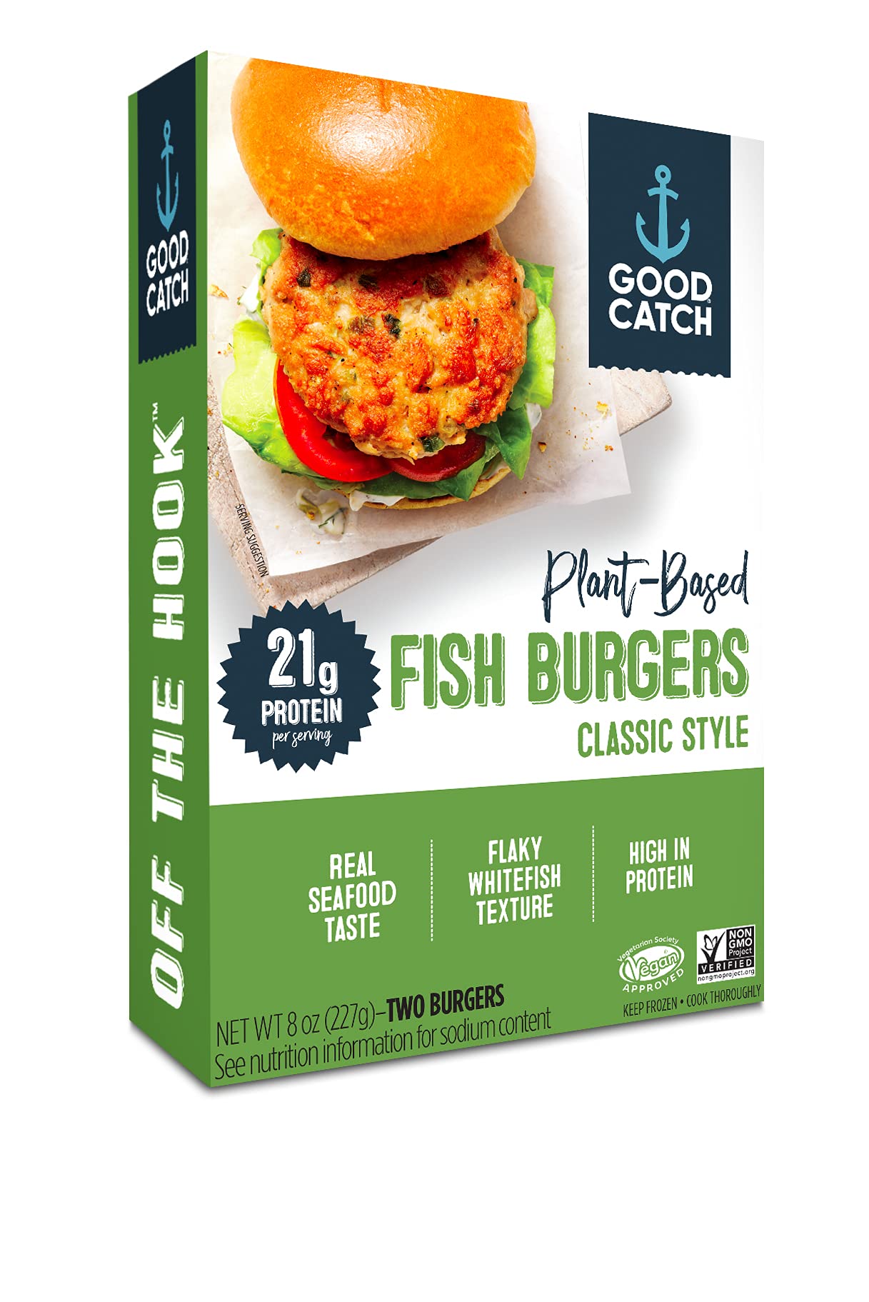 Good Catch PlantBased Seafood Frozen Variety Pack 6 Boxes of Vegan and Vegetarian Crab Cakes