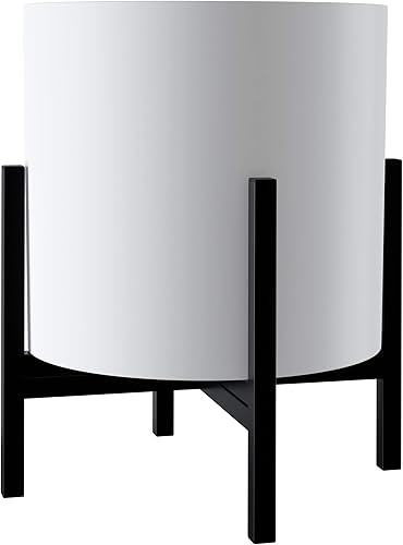 Miniatura 9 de FaithLand Soporte para plantas de mediados de siglo para interiores y exteriores (maceta no incluida), sostiene macetas con un ancho máximo de 14