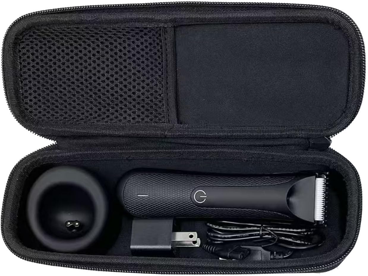 Hard Case for Electric Groin Body Hair Trimmer and Accessories, Wet/Dry Shaver Groomer Grooming Face Bikini Razor, Fits Trimmers for Men - Case Only