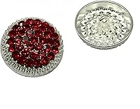 Vista 11 de 10 unidades de botones redondos de metal con strass para ropa, accesorios de costura DIY, decoración de boda, venta al por mayor, botón de moda