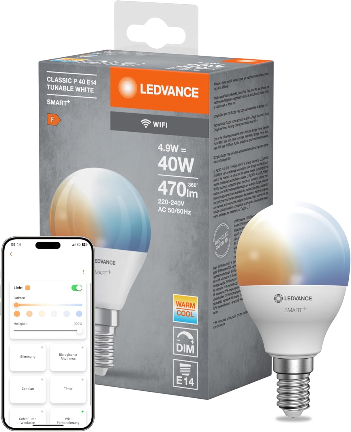 LEDVANCE Smart LED Lamp WiFi E14 termék képe